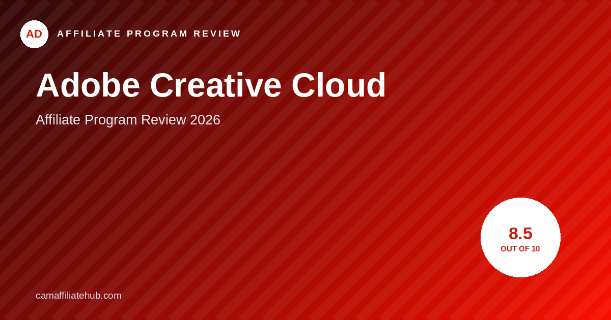 Adobe Creative Cloud Affiliate Review 2026