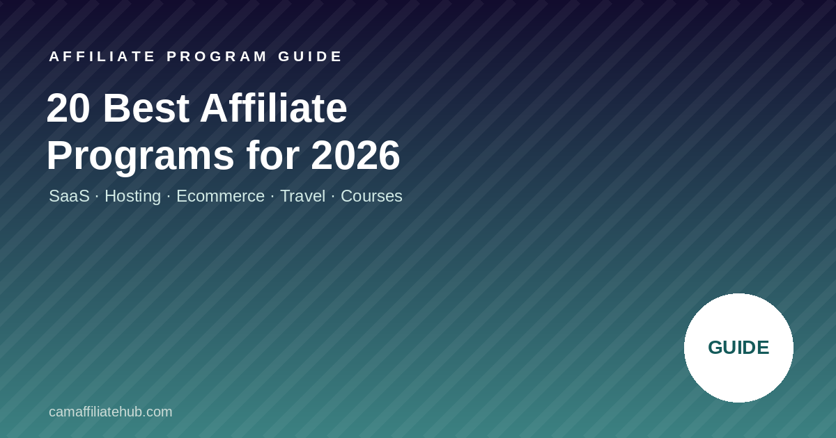 20 Best Affiliate Programs 2026