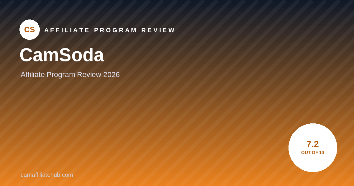 CamSoda Affiliate Review 2026