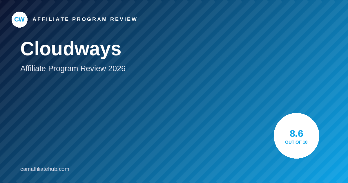 Cloudways Affiliate Program Review 2026