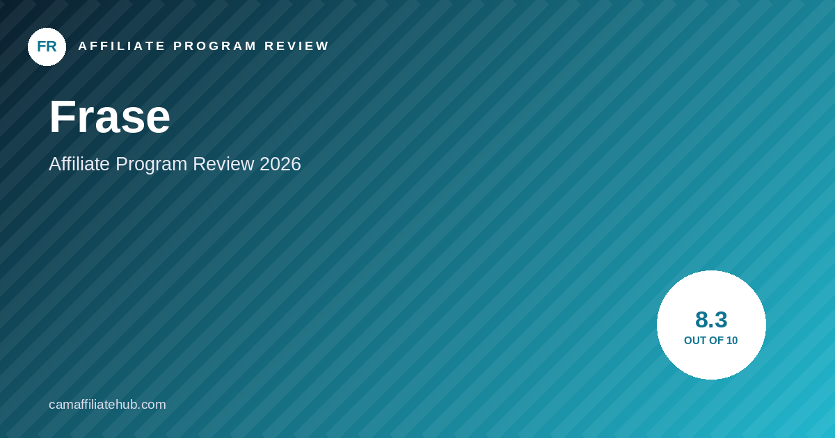 Frase Affiliate Program Review 2026