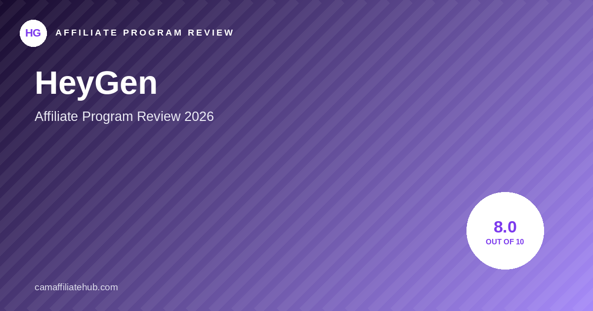 HeyGen Affiliate Program Review 2026