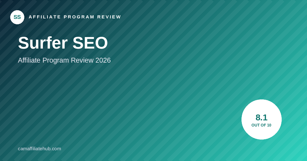 Surfer SEO Affiliate Program Review 2026